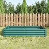 Green Metal Raised Bed Garden 6×3×1ft for Flower Planters, Vegetables Herb - 3 of 4