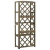 vidaXL Trellis Gray Solid fir wood 21.7x11.8x55.1 in Shelving Trellis - 3 of 4