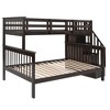 NicBex Twin over Full Bunk Bed Convertible Wood Bed Frame with Storage Stairs and Full Length Guardrail, No Box Spring Required - image 3 of 4