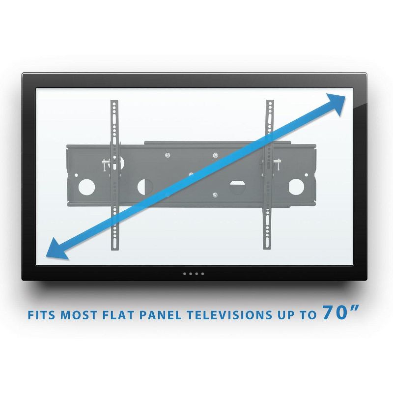 Mount-It! Full Motion Corner TV Wall Mount | Low-Profile Slim Articulating Design For 50, 55, 60, 65, 70, 75 and 80 Inch TVs | 175 Lbs. Capacity, 4 of 9