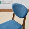 Best Choice Products 2-Piece Mid-Century Modern Wood & Upholstered Dining Chair Set - 4 of 4