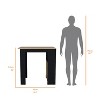 NicBex Kitchen Island Cart with 3 Open Shelves and 1 Door Cabinets,Kitchen Island with Storage,Modern Kitchen Cart,Island Table for Kitchen - 3 of 4
