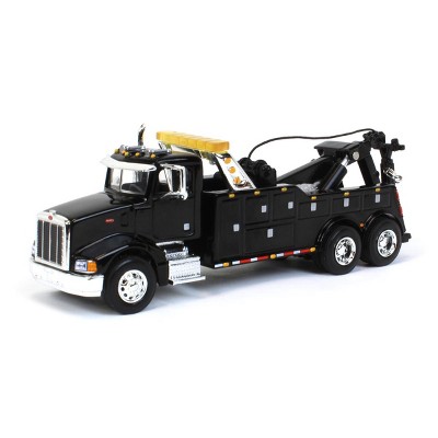 1/64 Black Peterbilt 385 Tow Truck Wrecker by SpecCast Cust-1677