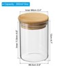 Unique Bargains Kitchen Food Storage Glass Jar with Airtight Bamboo Lid 2 Pcs - 2 of 4