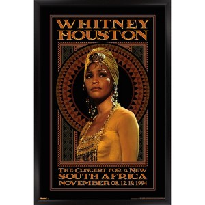 Trends International Whitney Houston - South Africa Framed Wall Poster Prints - 1 of 4