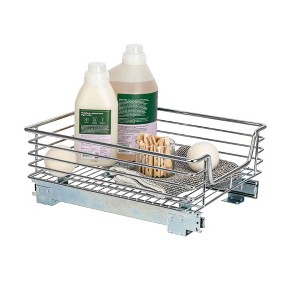 Glidez Multipurpose Chrome-Plated Steel Pull-Out/Slide-Out Storage Organizer for Under Cabinet Use - Chrome - 1 of 4