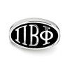 Black Bow Jewelry Sterling Silver Pi Beta Phi Greek Life Bracelet Bead Charm - 2 of 3