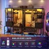 Aheaplus Hall Tree with Fabric Storage Basket, 6 In 1 Coat Rack with side Hook,LED light - 4 of 4
