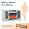 Fireplace TV Stand with 3-Sided Glass & Adjustable Flame, Electric Fireplace Modern Entertainment Center Console Table Cabniet,for TVs up to 65 - 2 of 4