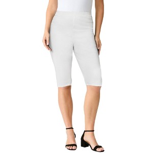 Roaman's Comfort Stretch Bermuda Jean Short - 1 of 4