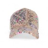 Alilang Glitter Mesh Trucker Hat with Ponytail Slot and Adjustable Strap - 3 of 4