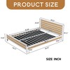Metal Frame Queen Size Platform Bed with Underneath Storage - Leovsnove - 3 of 4