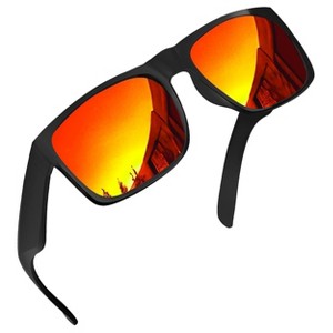 grinderPUNCH XL Polarized Oversized Sunglasses  Lightweight Men's Big Wide Head UV Protection for Sports, Driving, Fishing  Large Face Fit (Matte) - 1 of 4