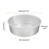 Unique Bargains Aluminum Nonstick Removable Bottom Wedding Birthdays Cake Pan 2 Pcs - 2 of 4