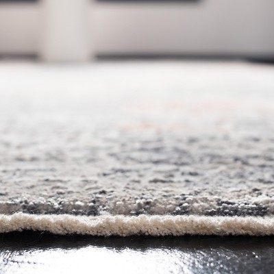 Gray Hand-Knotted Wool and Viscose Area Rug