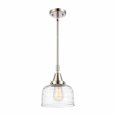 Bell - 1 Light Stem Hung Mini Pendant In Industrial Style-11.13 Inches Tall and 8 Inches Wide