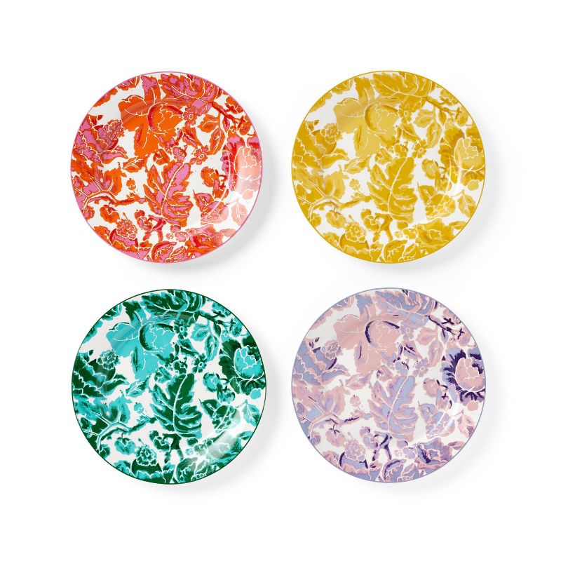 Floral Toile 4pc Salad Plate Set - DVF for Target, 1 of 9