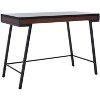 Laponte Desk - DSK5011 - Black/Walnut - Safavieh - 3 of 4