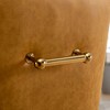 SEYNAR Modern Glam PU Leather Dining Chair or Vanity Chair Set of 4 with Rear Handle - 4 of 4