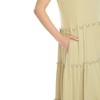 Women's Scoop Neck Tiered Midi Dress - White Mark - 4 of 4