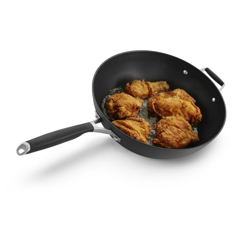 Select by Calphalon 12" Hard-Anodized Non-Stick Jumbo Fryer with Cover, 3 of 4