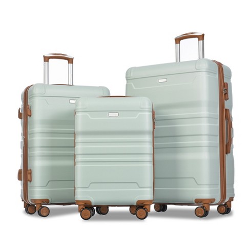 3 Pcs Hardshell Luggage Set, ABS Lightweight Spinner Suitcase with TSA Lock (20/24/28)-ModernLuxe