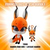 Miraculous Ladybug Kwami Plush Kit, Mon Ami, 9-Inch Plush with Resin Eyes and Lifesize 5-Inch Stuffed Toy with Matching Backpack Keychain - 2 of 4