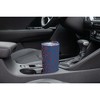 Elanze Designs 20 oz Stainless Steel On the Go Insulated Travel Tumbler With Push Top Lid, Berry Red Cheetah Leopard Print Blue - 3 of 4