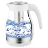 Brentwood 1.79-Qt. 1,100-Watt Cordless Glass Electric Kettle with Tea Infuser and Swivel Base - image 2 of 4