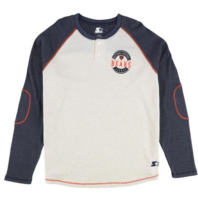 STARTER Mens Chicago Bears Henley Shirt