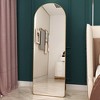 PAGED Arched Full Length Mirror,3rd Generation Leaning Floor Full Body Mirror with Aluminum Alloy Metal Frame,Suitable for Bedroom - 2 of 4