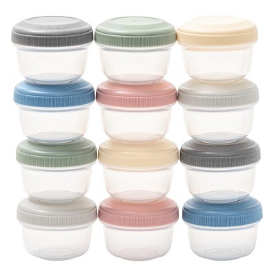 WeeSprout Leakproof Baby Food Storage, Small Plastic Containers with Lids, 12 Container Set