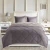 Sapphtopaz Comforter Set Quilt Set 3M Diamond Quilting Reversible Down Alternative 3 Piece 1 Quilt, 2 Pillow Shams - 3 of 4