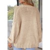 Womens Sweater Knit Cardigan with Pockets Open Front Cable Knit Sweater Chunky Thick Sweater Cardigan for Winter Comfy Knitwear - 4 of 4