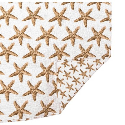 Sandbridge Stars Coastal Cotton Quilted Throw Blanket