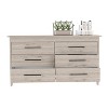 NicBex 6 Wide Drawers Dresser,Modern Double Dressers with Wood Pattern,Minimalist Chest of Drawers for Bedroom,Living Room,Hallway,Storage Cabinet - 3 of 4