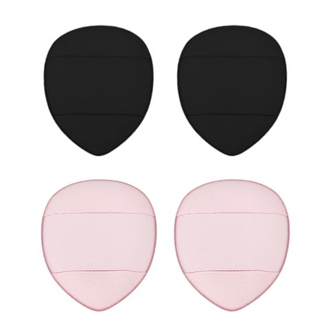 Unique Bargains Loose Powder Puff Face Soft Triangle Puff Blender Beauty  Makeup Tool Short Plush 2 Pcs Black Pink : Target