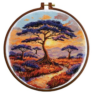 STONE  archive グリーンエッジ ワッペン ２枚セット Abris Art Counted Cross-stitch kit - Spaces of Savannah AH-257
