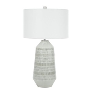 Monarch Specialties Lighting 33inchH Table Lamp Ivory / Cream Shade Cream Ceramic Contemporary - 1 of 4