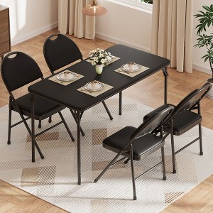 47 Inch Folding Table, Portable Multifunctional Game Table, Space-Saving, Multi-Purpose Folding Desk, for Home, Parties, Picnics - 1 of 4