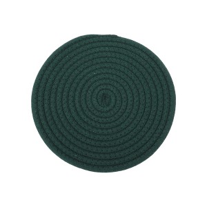 Unique Bargains Trivet Round Rope Woven Mat Cotton Non-woven Fabric 7.87"x7.87"x0.31" - 1 of 3