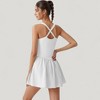Anna-Kaci Active Women's Active Tennis Dress with Flowy Skirt and Crisscross Back Strap Detail - 4 of 4