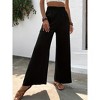 Women's Casual Loose - Fit Wrinkle - Textured Wide - Leg Pants, Comfortable and Flattering Trousers for Daily Wear - 4 of 4
