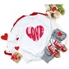 Simply Sage Market Women's Graphic Sweatshirt Pink Love Heart Distressed - 3 of 3