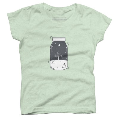 Girl's Design By Humans Halloween in a jar By roc21 T-Shirt
