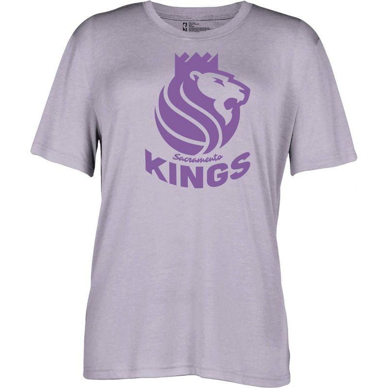 NBA Sacramento Kings Women&#39;s Short Sleeve Vintage Logo Tonal Crew T-Shirt, 1 of 5
