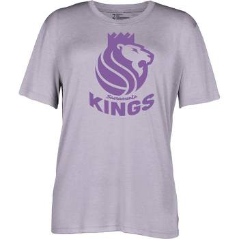 NBA Sacramento Kings Women's Short Sleeve Vintage Logo Tonal Crew T-Shirt