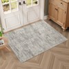 Washable Modern Solid Living Room Rugs, Abstract Indoor Contemporary Floor Carpet for Bedroom Dining Room - 3 of 4
