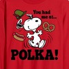 Men's - Peanuts - You Had Me At Polka Long Sleeve Graphic T-Shirt - 2 of 4