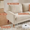 Vipbear 68" Loveseat Sofa,Modern Love Seat Couches for Living Room,Small Couch for Bedroom Office,Comfy Couch with Spring Cushion,Tool-Free Assembly - 3 of 4